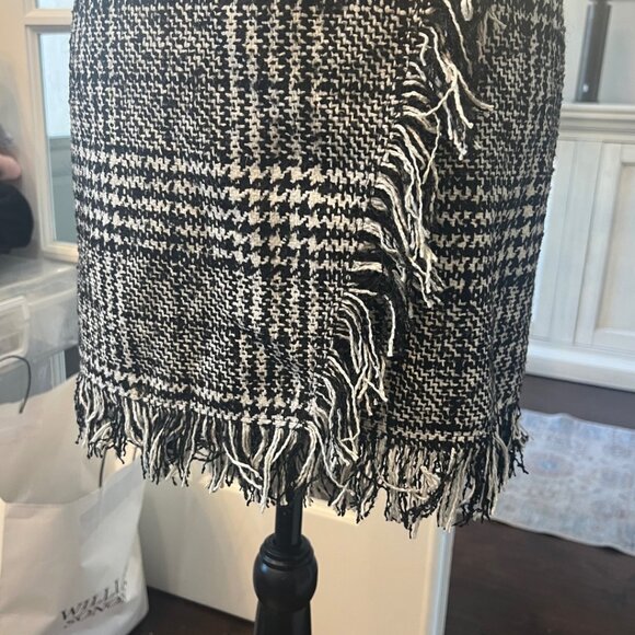 Romeo & Juliet Couture Houndstooth Plaid Wrap Mini Skirt S - Picture 4 of 9